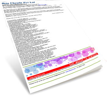 Speciality Chemicals Product List