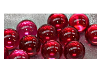 Ruby spheres size < 0.4 mm