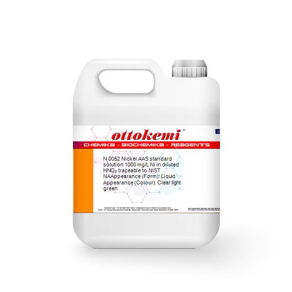 NA, Nickel AAS standard solution 1000 mg/L Ni in diluted HNO₃ traceable to NIST, N 0052, (3)