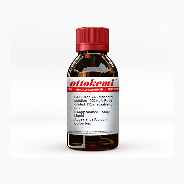 Iron AAS standard solution 1000 mg/L Fe in diluted HNO₃ traceable to NIST, NA, I 0055, (2)