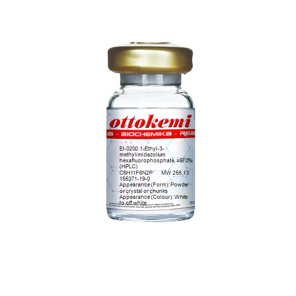 1-Ethyl-3-methylimidazolium hexafluorophosphate, ≥97.0% (HPLC), EI-0200, (1)