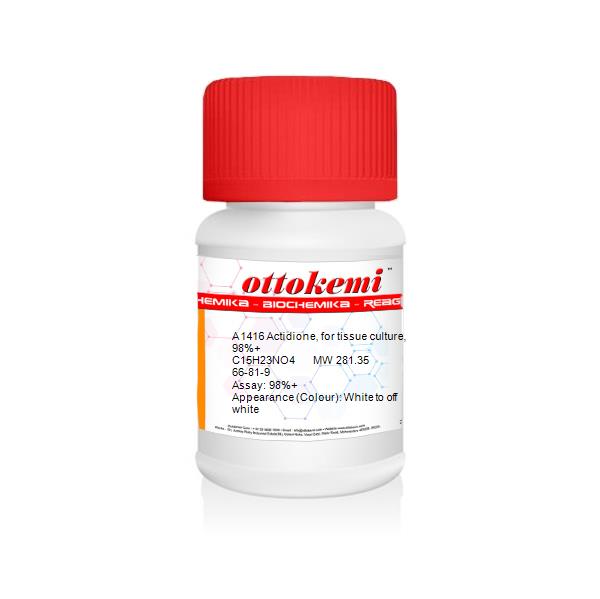 Actidione, for tissue culture, 98%+, 66-81-9, A 1416, (2)