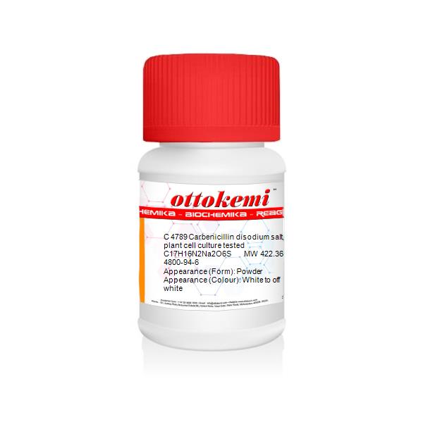 Carbenicillin disodium salt, plant cell culture tested, 4800-94-6, C 4789, (2)