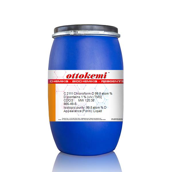 865-49-6, Chloroform-D 99.8 atom % D [contains 1 % (v/v) TMS], C 2111, (3)