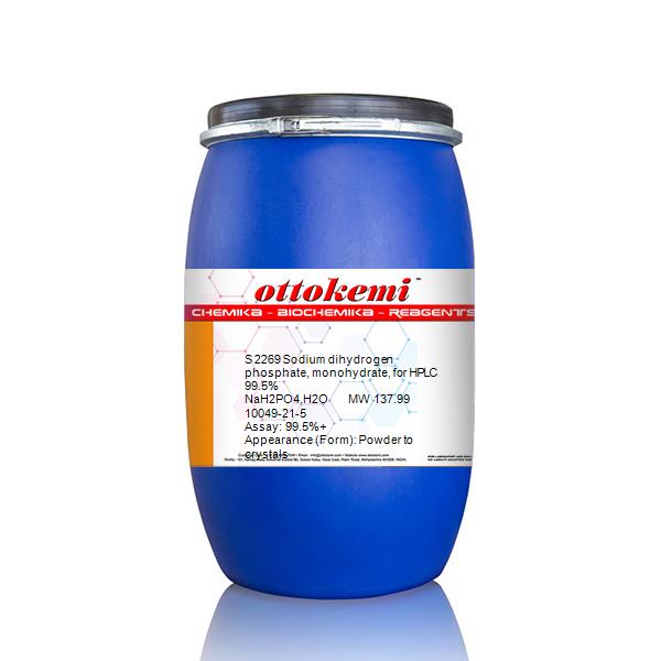 10049-21-5, Sodium dihydrogen phosphate, monohydrate, for HPLC 99.5%, S 2269, (3)