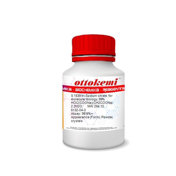 tri-Sodium citrate, for molecular biology, 99%, S 1839, (1)